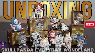 Asmr Unboxing POP MART SKULLPANDA Everyday Wonderland Blind Box Full Set