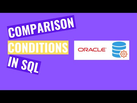 Comparison Conditions in SQL (2020)