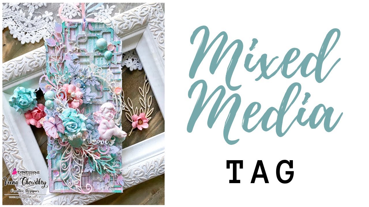 Mixed Media Tag | Handmade Tag For Beginners | Handmade Gift Tags | DIY ...