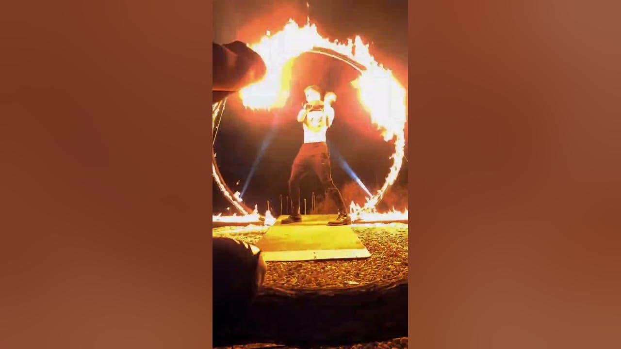 Giant fire poi are too bright for my camera