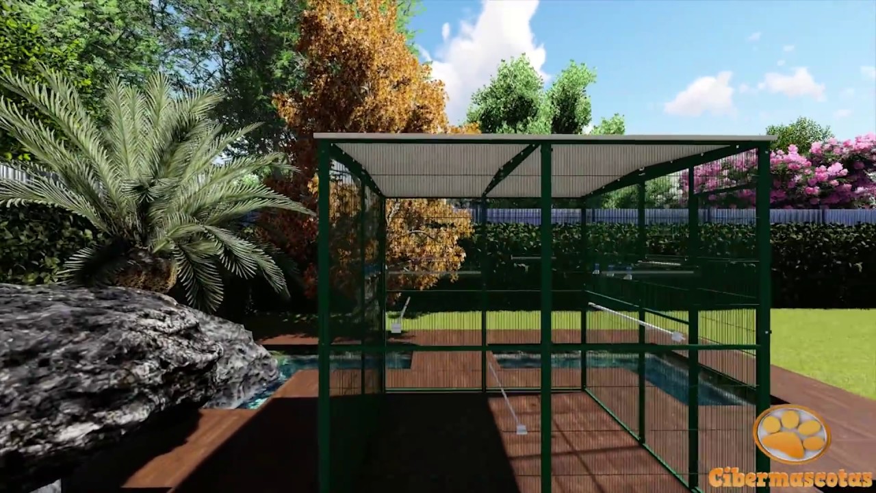 Voladeras de jilgueros, canarios, exóticos exteriores para jardín de 2x2  mts. 