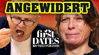 COVERED IN SAUCE! 😳 She's DISGUSTED by him! First Dates
