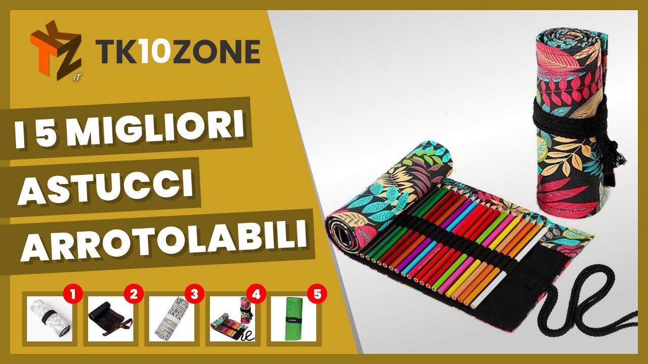 I 5 migliori astucci arrotolabili per pastelli, per un materiale sempre in ordine