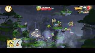 Angrybird2 king pig panic.Boss pig level 3️⃣3️⃣4️⃣. city name[ FLUTTERING HEIGHTS]