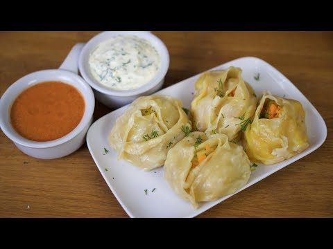 МАНТЫ С ТЫКВОЙ | + 2 простых соуса | МАНТЫ С КАРТОШКОЙ