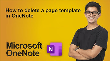 How to delete a template in Microsoft OneNote | Delete customised template in OneNote | OneNote tips