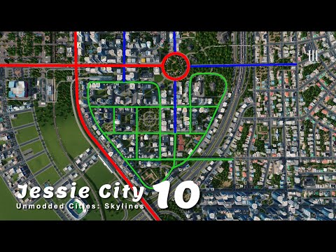 เทคนิคการวางผังเมืองขั้นเทพ (การันตีรถไม่ติดจริง) | Unmodded Cities: Skylines – Jessie City 10