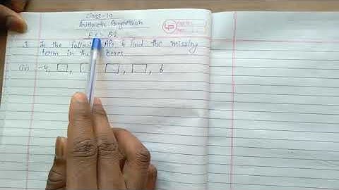 In the following APs Find the missing term in the boxes. (iv) -4, ⎕, ⎕, ⎕, ⎕, 6