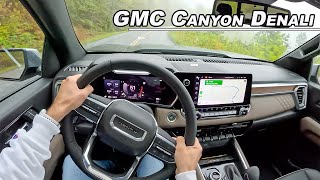 2023 GMC Canyon Denali - Driving The Luxury Mid Size Pickup (POV Binaural Audio)