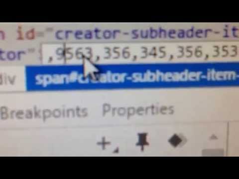 Giving mylself lots of subscribers (Inspect Element trick)