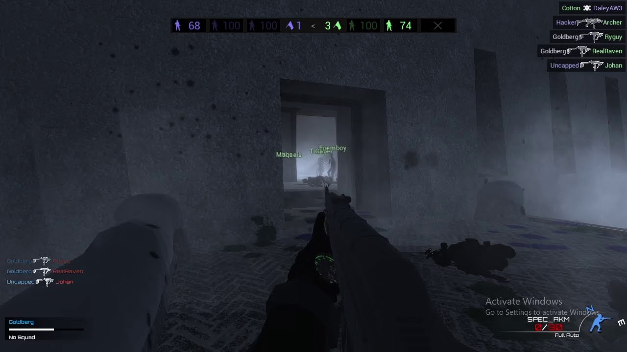 call of duty vs zombie battle on temple in ravenfield ,rtx off