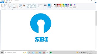 SBI logo in Ms paint|| Computer Technology Nitish|| #nitishkumar #computer #motivation #mspaint