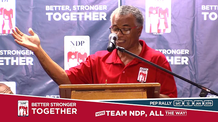 Hubert O'neal at NDP Pep Rally