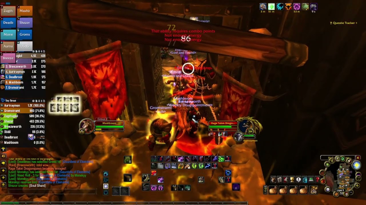 Im checking my list Quest, proffessions, and gold (Part 19/26)