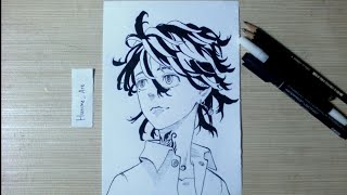 How To Draw Kazutora Hanemiya - Tokyo Revengers