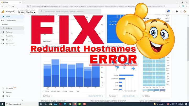 Fix Google Analytics Error | Solve Redundant Hostnames Error In 2 Minute 😍