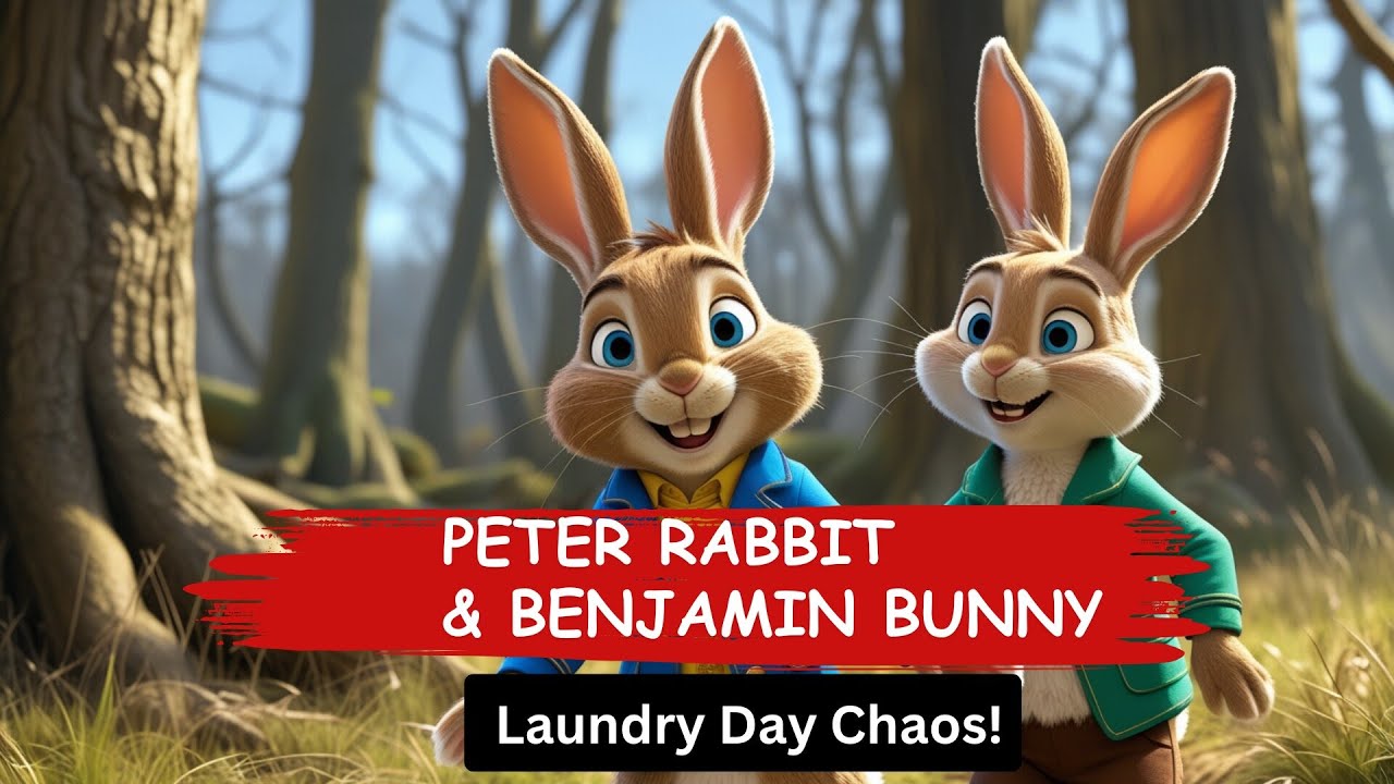 Peter Rabbit & Benjamin Bunny | The Great Laundry Day Chaos | A Mischievous Adventure