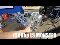 BUILDING OUR 1500hp NO PREP LS ENGINE!!!