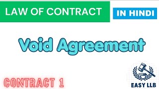 Void Agreement | Law of Contract