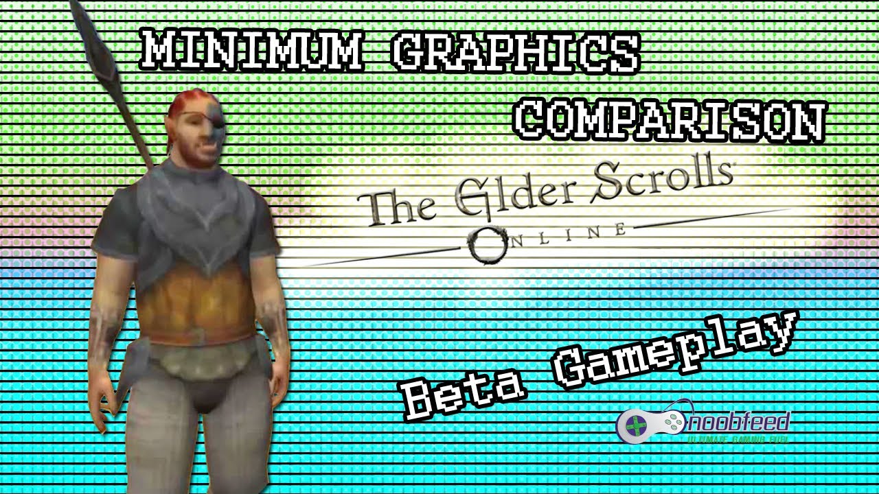 THE ELDER SCROLLS ONLINE Minimum Graphics Comparison!!! BETA