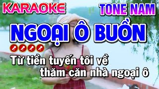 Ngoại Ô Buồn Karaoke Nhạc Sống Tone Nam - Tình Trần Organ