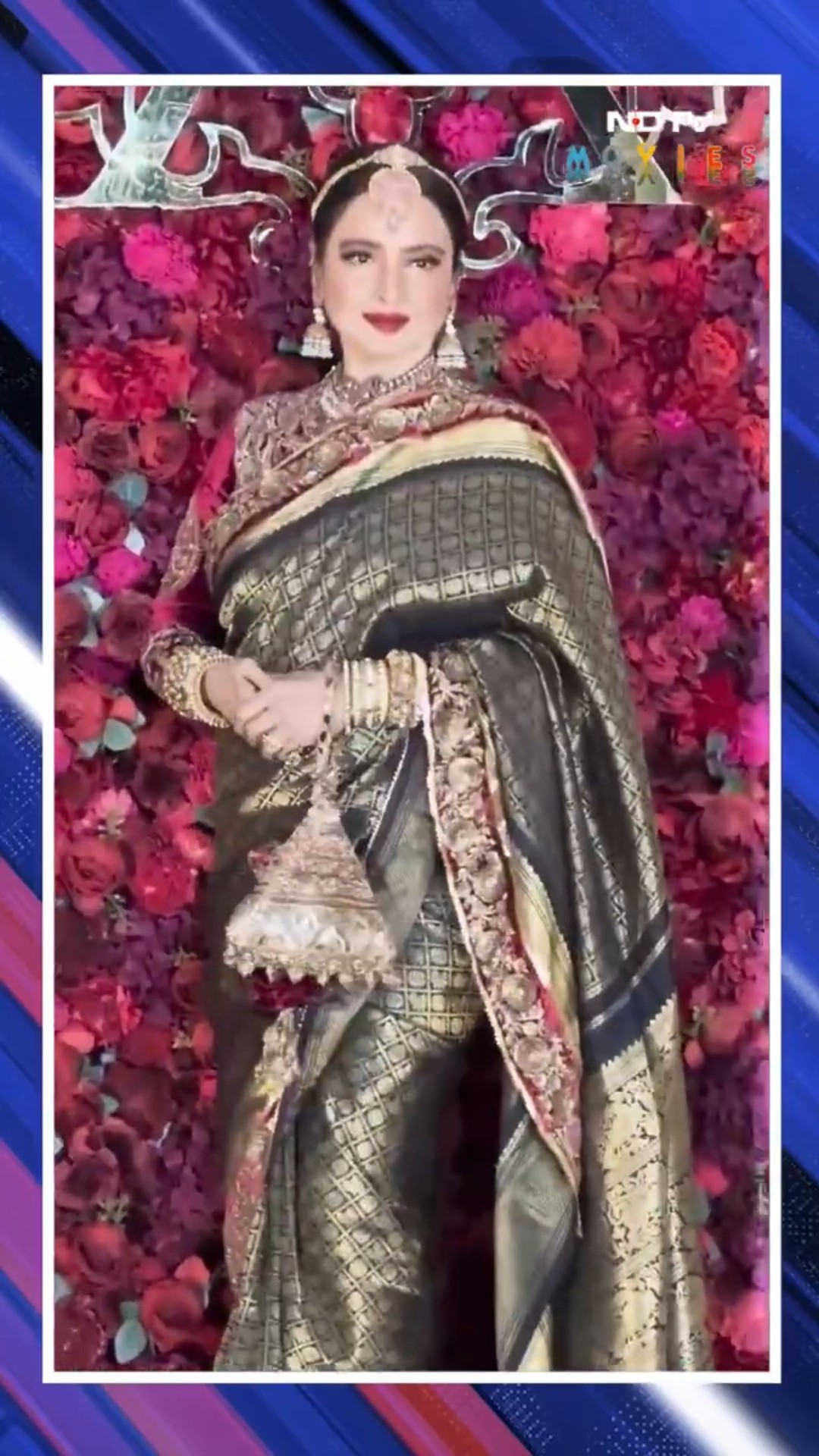 Rekha Redefined Timeless Elegance At Aadar-Alekha's Wedding Last Evening