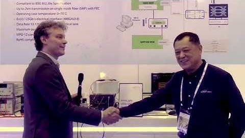 Keysight & Innolight Leading-Edge Demo on 400G QSFP-DD DR4 SiPh Transceiver at OFC 2019