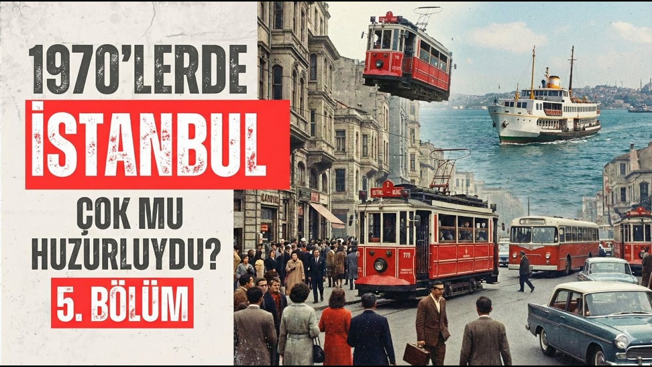 1970'lerde İstanbul Çok mu Huzurluymuş ? Arşiv Videolar.