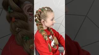 How To Style Your Hair For Christmas In Under 5 Minutes!  #christmashair  #hairstyleinspo