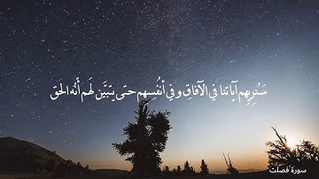 آيات :: {سَنُرِيهِمْ آيَاتِنَا فِي الْآفَاقِ} فصلت :: بصوت ياسر الدوسري