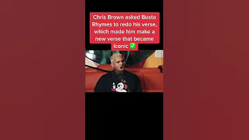 Chris Brown asked Busta Rhymes to REDO his verse 😂#shorts