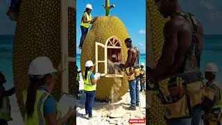 Giant Jackfruit Turns Into a Luxury Tiny House 😱#shorts #tinyhouse #viralshorts #trending #fyp