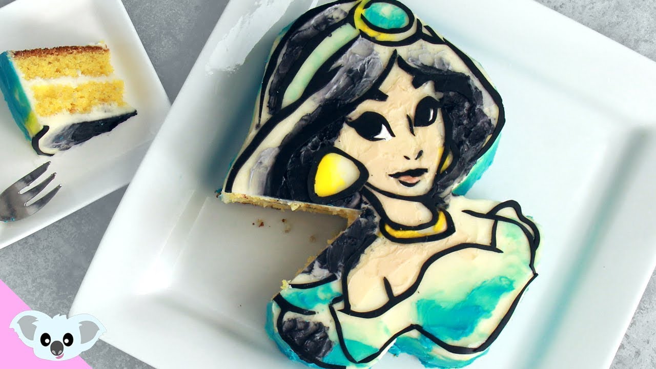 Princess Jasmine Cake | Aladdin Birthday Party | Disney Cake Art | Koalipops