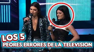 Los 5 PEORES errores o momentos en la TELEVISION