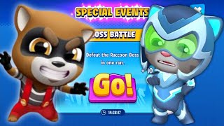 Talking Tom Hero Dash - Ice Bolt Tom Defeat All Rakoon Bosses In Special Zone Event Android Gameplay screenshot 4