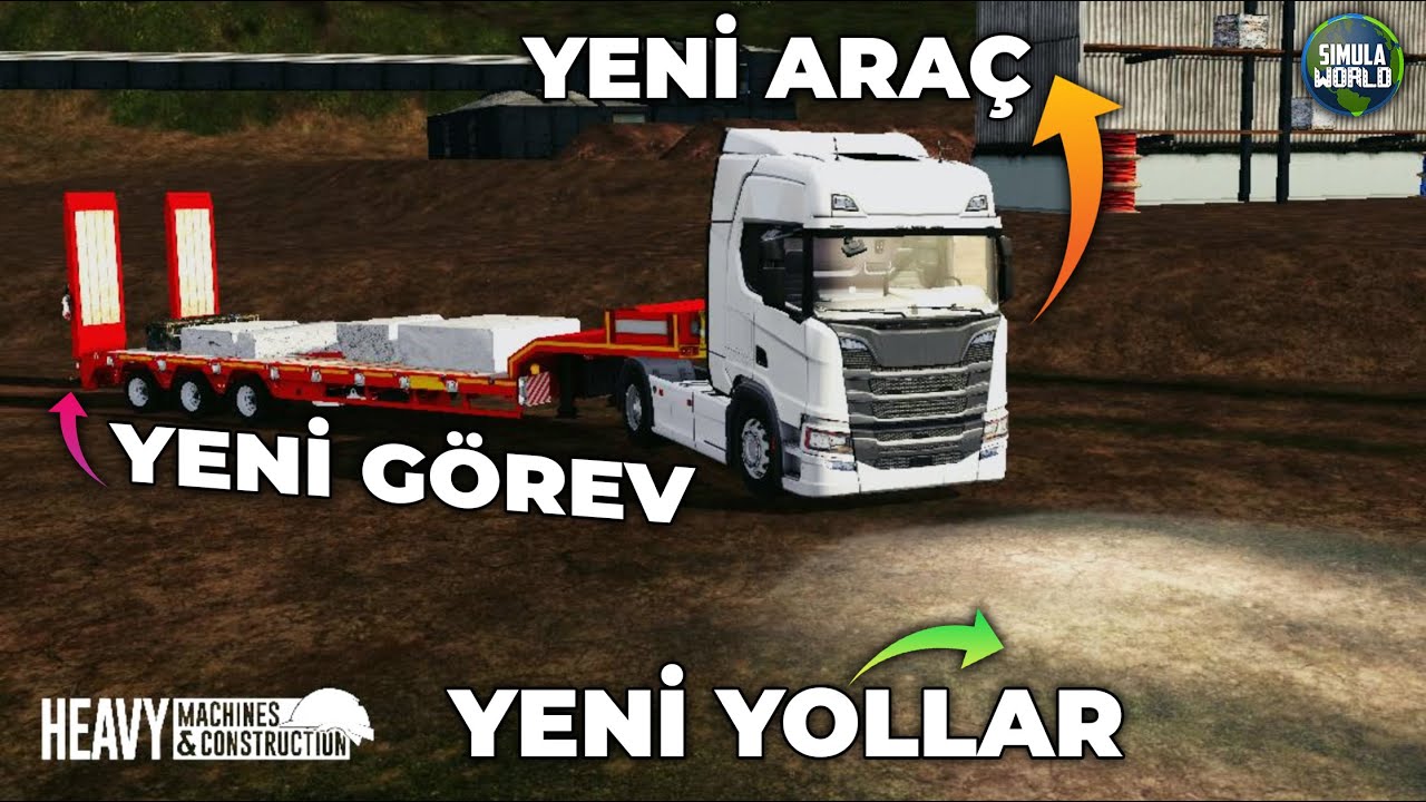 VİRAJLI TOPRAK YOL BULDUM | YENİ SCANIA TIR | HEAVY MACHINES & CONSTRUCTION