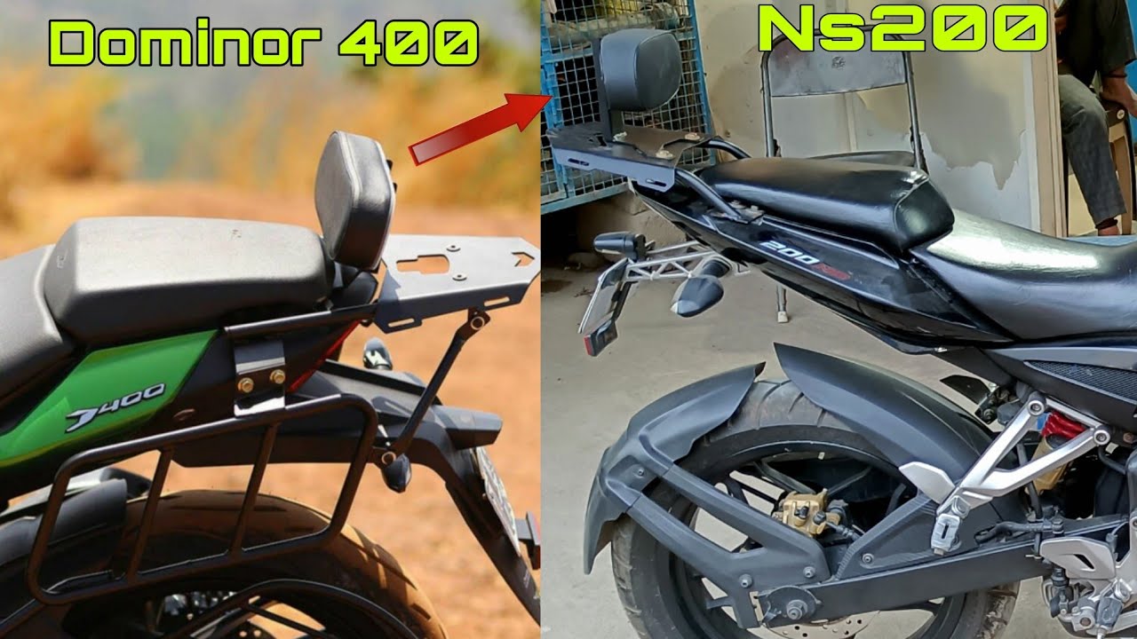 How to Install Dominor's back rest on Pulsar Ns200 sammaverick 