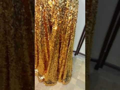 Золотое платье для Антонины Березка из ткани ”пайетки на сетке”.Фламенко Ателье Ольги Иваницкой.