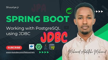 Spring Boot: Working with PostgreSQL using JDBC.  -Somali-