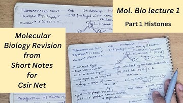 Molecular Biology Revision | Short Notes for CSIR NET, GATE, DBT, ICMR
