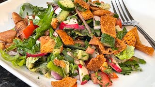 Fattoush Salad/How to make best Lebanese Fattoush recipe