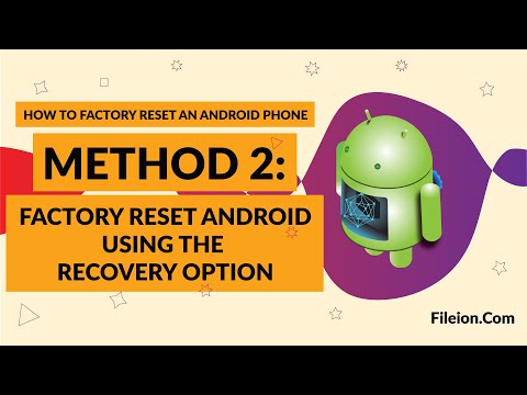 Method 2: Factory reset your Android device using the recovery option | How to reset an Android