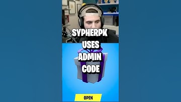 SypherPK Activates a Hidden Admin Code in Fortnite!