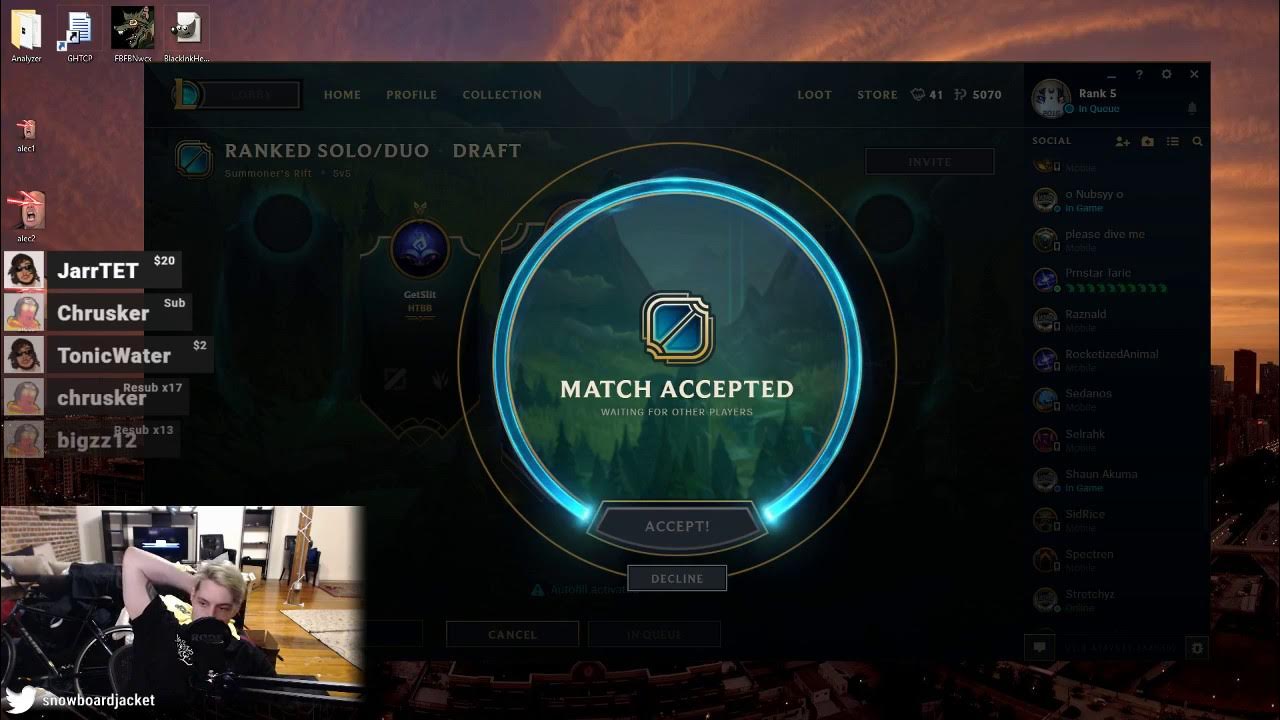 Accept a match. Accept a match