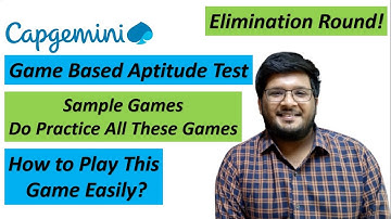 Capgemini Game Based Aptitude Test | Sample Games 🔥🔥