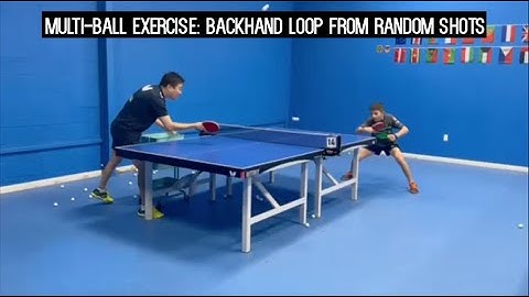 Butterfly Training Tips with Wang Hui - Backhand Loop Against Random Plays