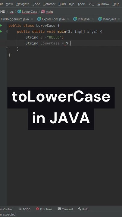 toLowerCase IN JAVA - YouTube