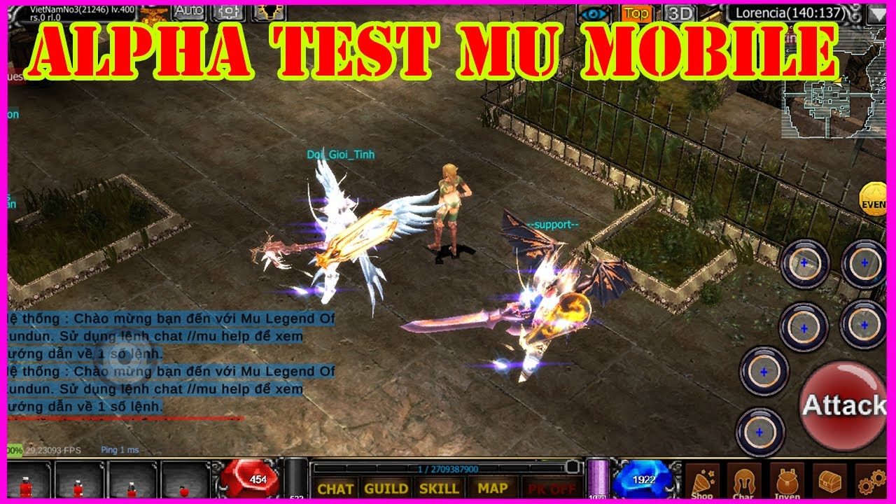 Mu Online Mobile MU LOK 3 Máy Chủ Bất Tử Mở ALpha Test Vào Ngày Mai Chiến Nào AE