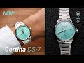 Certina DS-7 is on Fire with a 39 mm Genta design &amp; turquoise dial!
