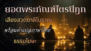 Download Lagu ยอดพระกัณฑ์ไตรปิฎก -  เสียงสวดบาลีโบราณ พร้อมคำแปลภาษาไทย [ธรรมโฆษะ]